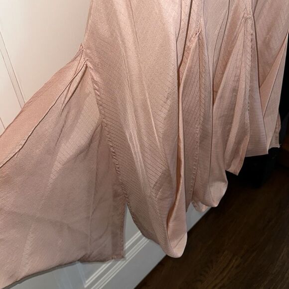 Nicole Miller‎ Collection pink silk unusual asymmetrical skirt - Picture 6 of 9